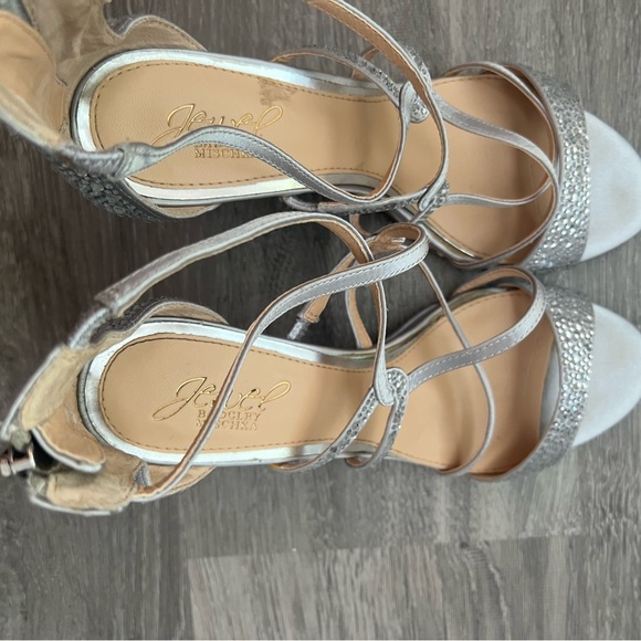 Jewel by Badgley Mischka embellished Ally wedge heels - Picture 10 of 10